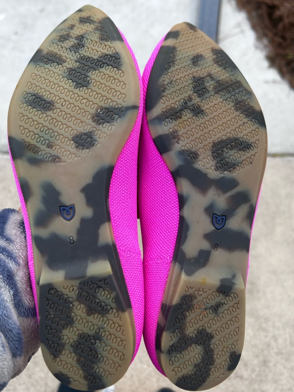 Rothy's Pointed Ballet Flat in Rare/Retired Dragon Fruit pink size 8 - Picture 6 of 6